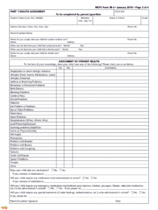 Dental Health Form 525-17