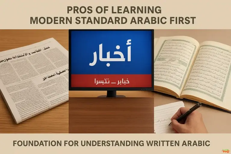 Pros of Learning Modern Standard Arabic First
