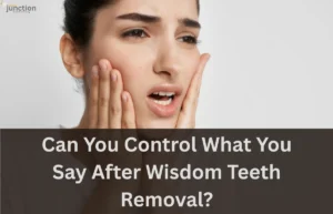 Person with a swollen jaw after wisdom teeth removal, showing signs of discomfort.