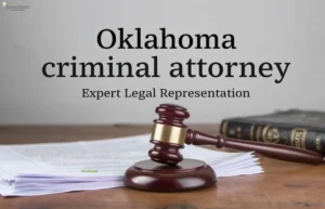 Oklahoma criminal attorney gavel, legal documents, and expert legal representation.