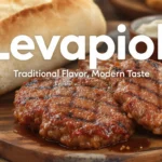 Levapioli grilled meat patties served with bread and toppings, showcasing traditional Italian flavors with a modern twist.