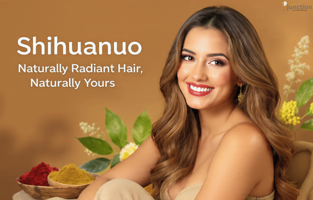 Shihuanuo: Naturally radiant hair with vibrant herbal color and nourishment.