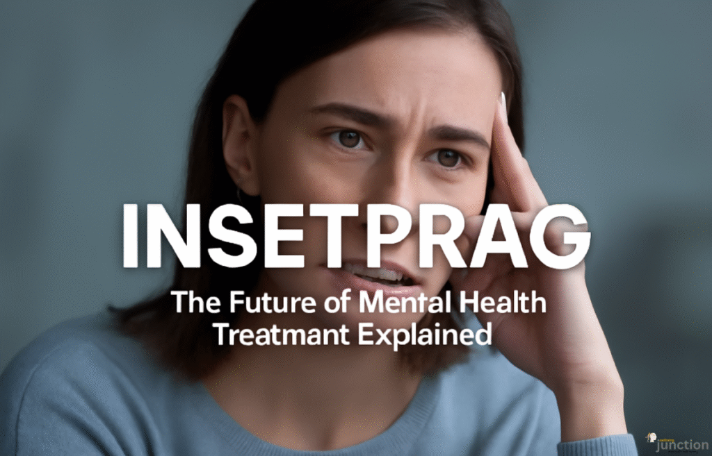 Insetprag: A distressed woman contemplating the future of mental health treatment.