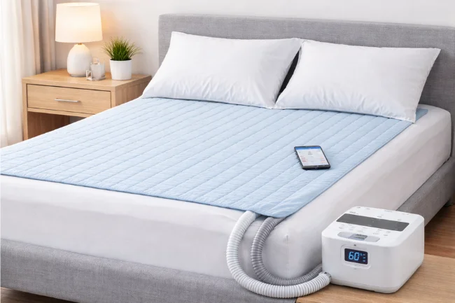 Sleep temperature control cube system for budget-friendly bed cooling
