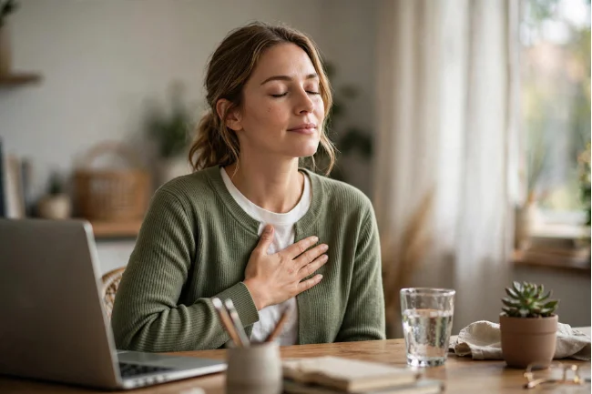 Midday emotional check-in as daily habit to reduce stress