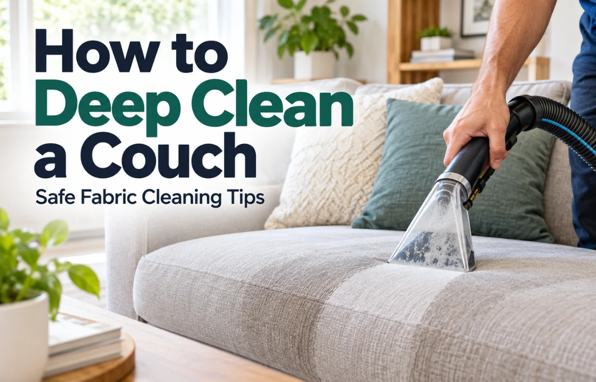 How to deep clean a couch safely